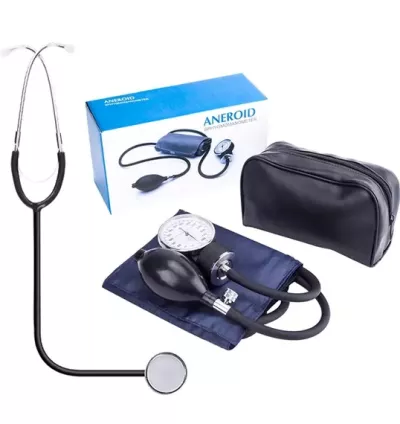 Manual Blood Pressure Monitor Diastolic Sphygmomanometer Medical Doctor Stethoscope Sphygmomanometer Cuff Home Health Monitor