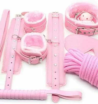 7 Pieces Bondage Set Kit (PINK)