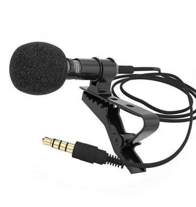 3.5mm Lavalier Clip On Microphone 1.5m