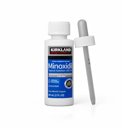 Kirkland Minoxidil for Men 5% Extra Strength Hair Regrowth for Men, 1 Month Supply