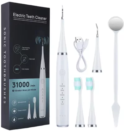 Electric Teeth Cleaner 6 in 1 – 31,000 Vibrations (White)