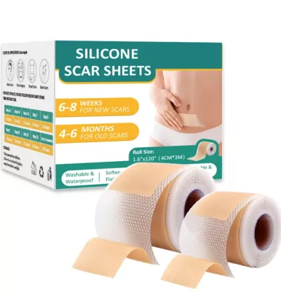Silicone Scar Sheets  Size:* 1.6" x 120" (4cm x 3m)
