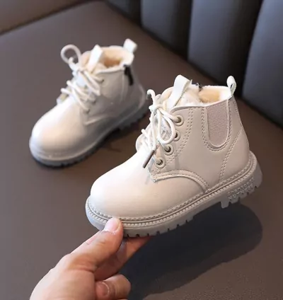 Kids White Boots – Stylish & Strong