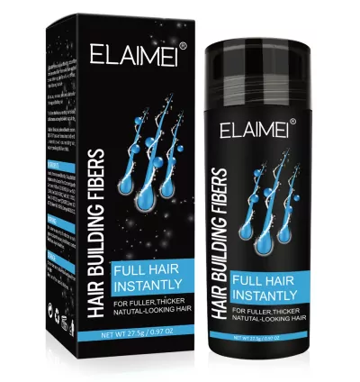 ELAIMEI Hair Building Fibers 27.5 (Black and Dark Brown)