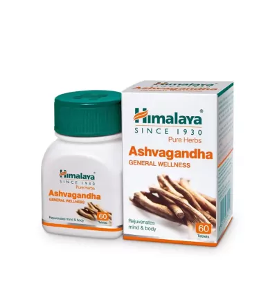 Himalaya Wellness Pure Herbs Ashwagandha Tablet Support Your Health with Natural Energy, Stress Relief, and Balance-60 Tablets