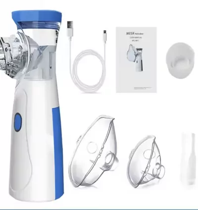 Portable USB Mesh Nebulizer – Silent Handheld Asthma & Steam Inhaler for Kids & Adults